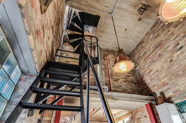 Before | Spiral Stairs & Lighting