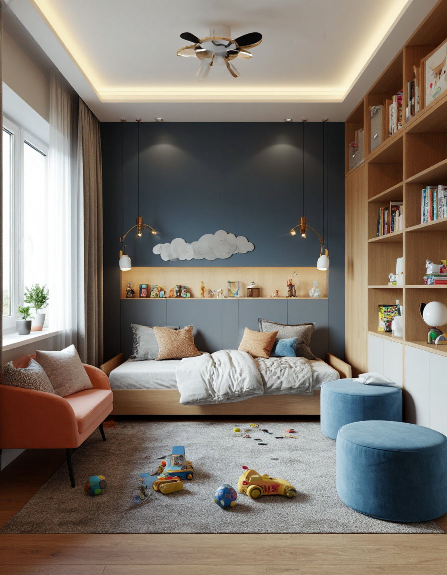 Визуализация детской комнаты в различных стилях