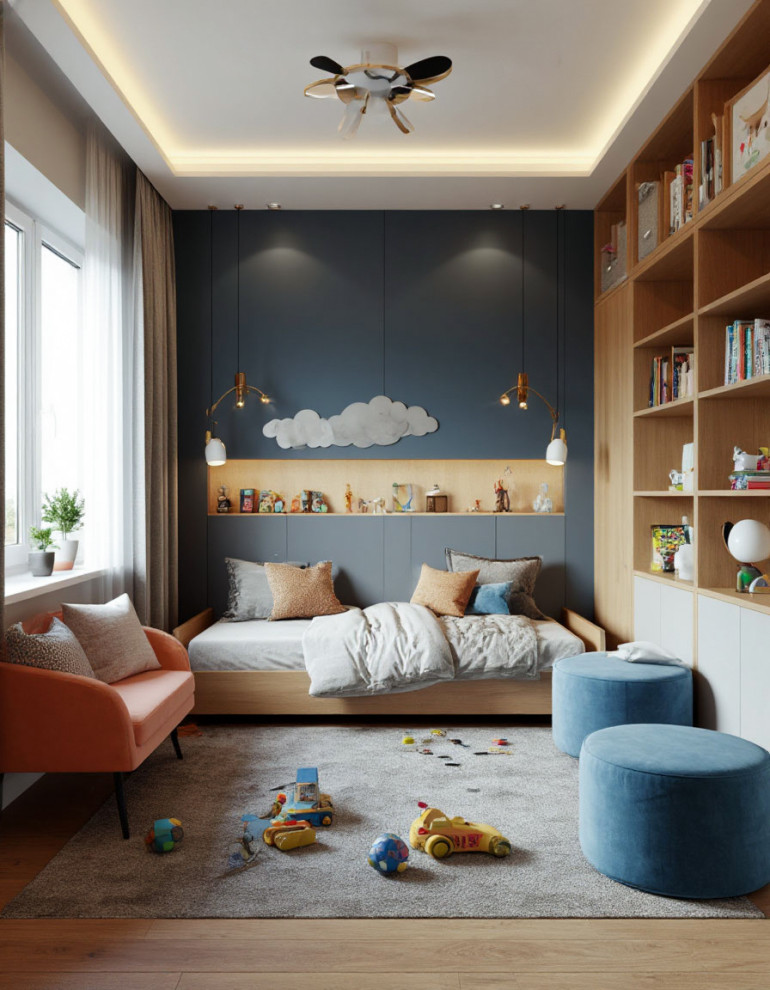 Визуализация детской комнаты в различных стилях