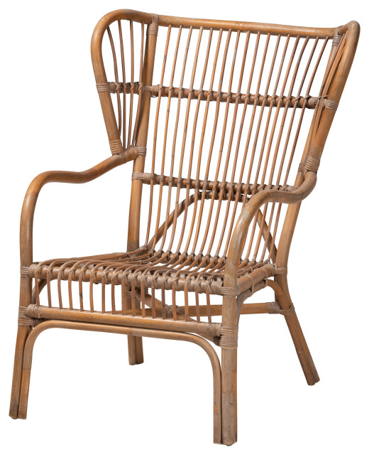 Kerensa Natural Brown Rattan Collection - Tropical - Armchairs And ...