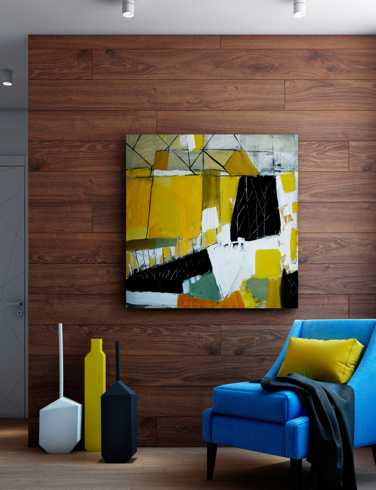 Фотореалистичная визуализация гостиной