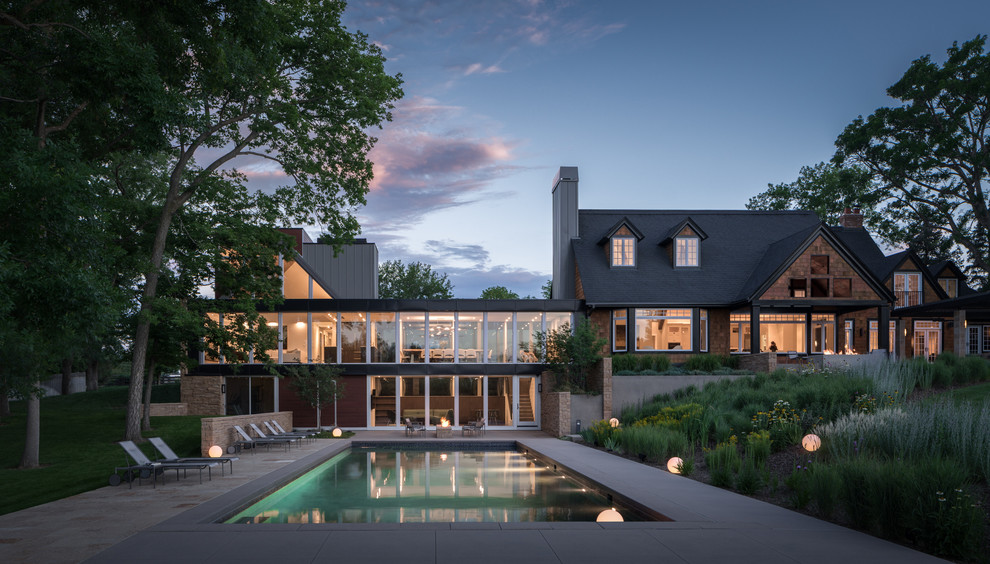 Photo of a contemporary pool in Denver.
