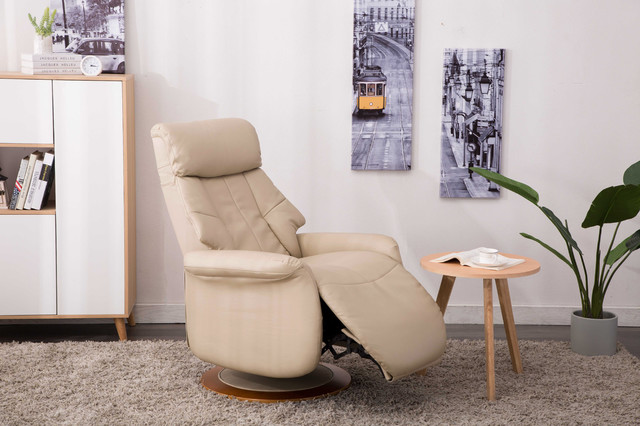 Mac Motion Relax R Relax-R™ Orleans Recliner, Cobble Air Leather - Contemporary - Recliner ...