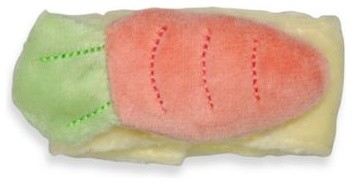 green sprouts by i play. Organic Wrist Rattle in Carrot