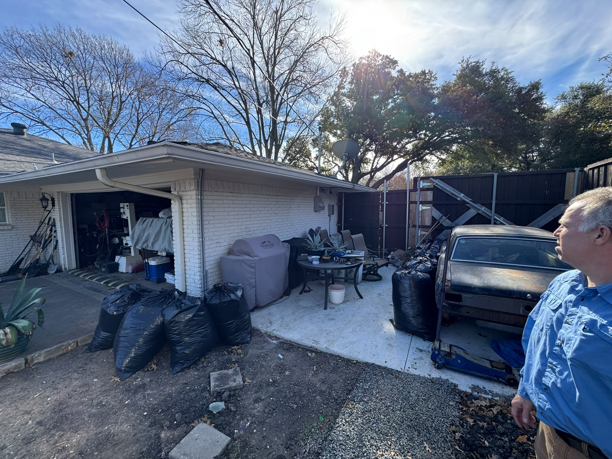 75244 - Preston Hollow - Garage Conversion, Garage Addition - BEFORE and AFTER