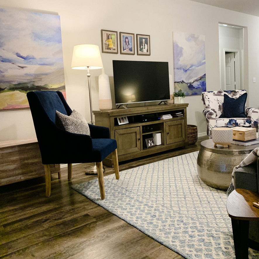Missouri City Living and Dining Room