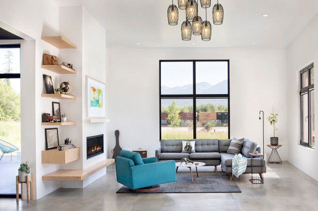 Railway Residence contemporary-living-room