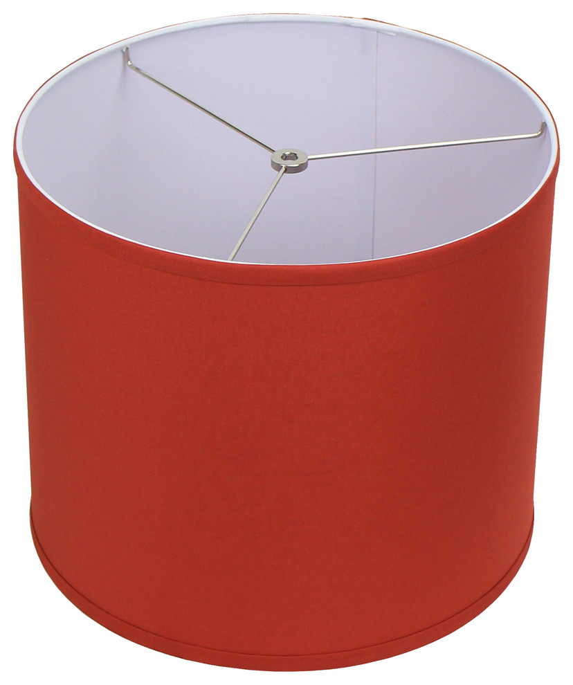 Fenchel Shades, 14"x14"x12" Spider Attachment Drum Lamp Shade Transitional Lamp Shades by