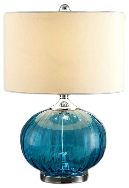 Crestview New Port Table Lamp In Glass Finish Contemporary Crestview New Port Table Lamp In Glass Finish