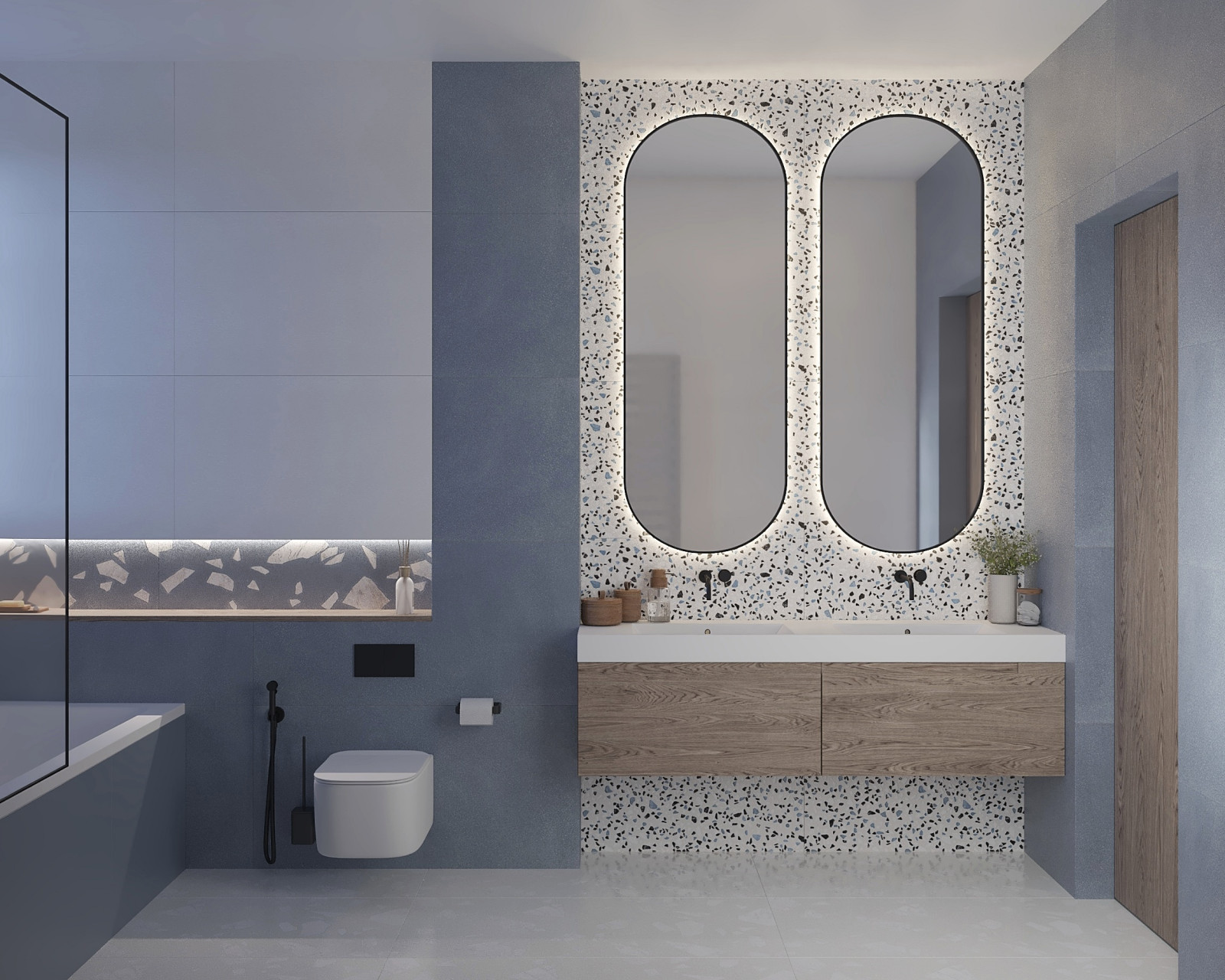 Проект санузла в трехэтажном доме на улице Красная в городе Калининград