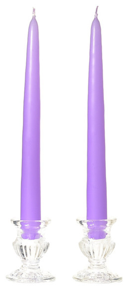 Lilac Taper Candle 10 12 Pack