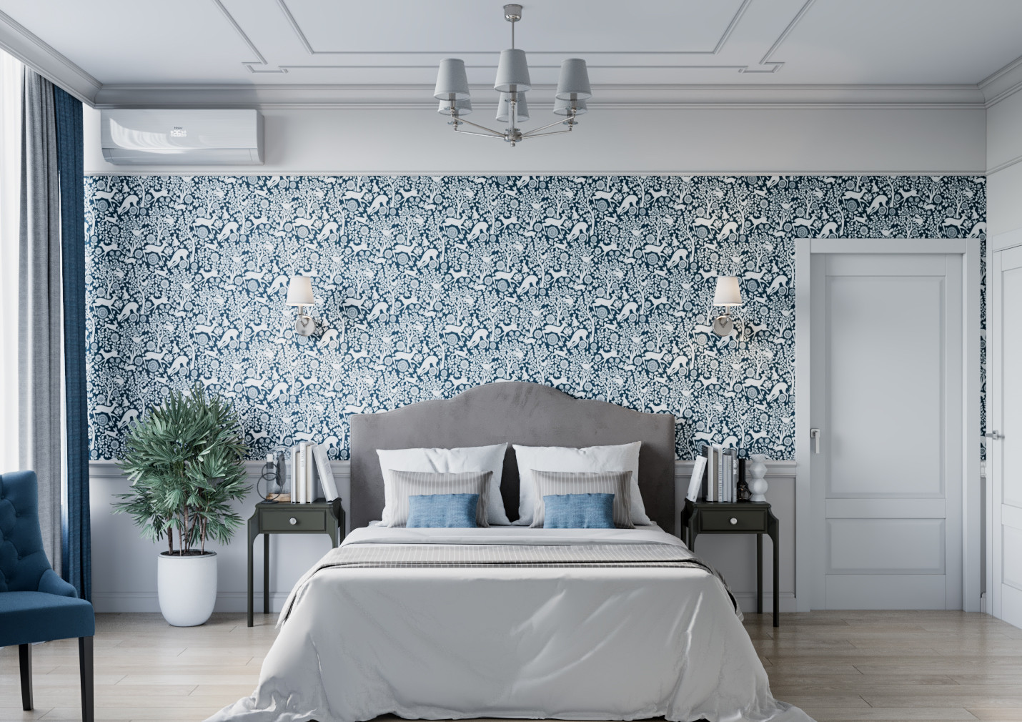 Дизайн квартиры неоклассике с элементами американской классики