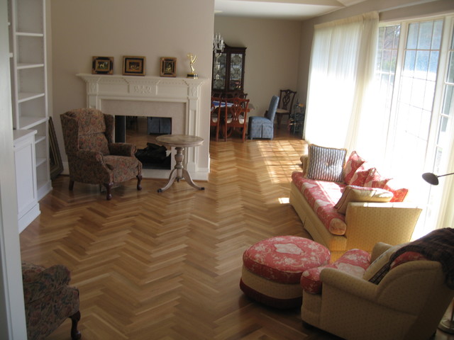 White Oak Herringbone klassisch-wohnbereich