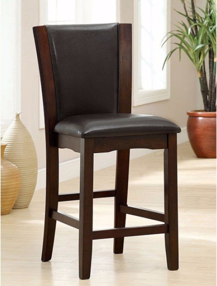 Manhattan III Contemporary Counter Height Chairs, Set of 2