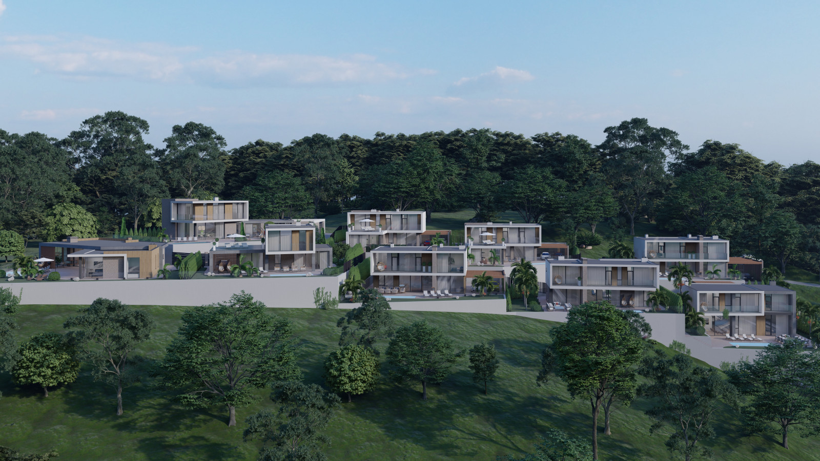 Жилой квартал частных домов, район Ручей Видный