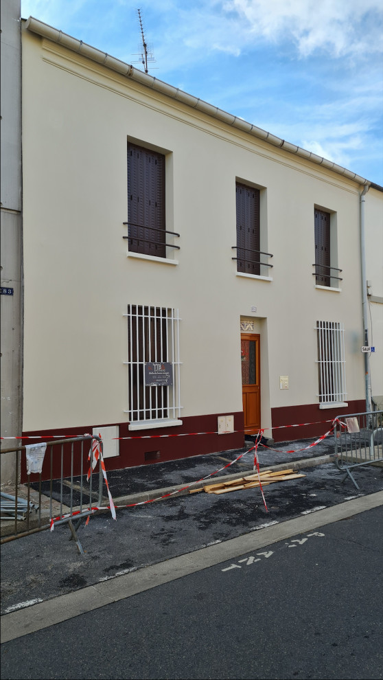 Ravalement de façade d'une maison