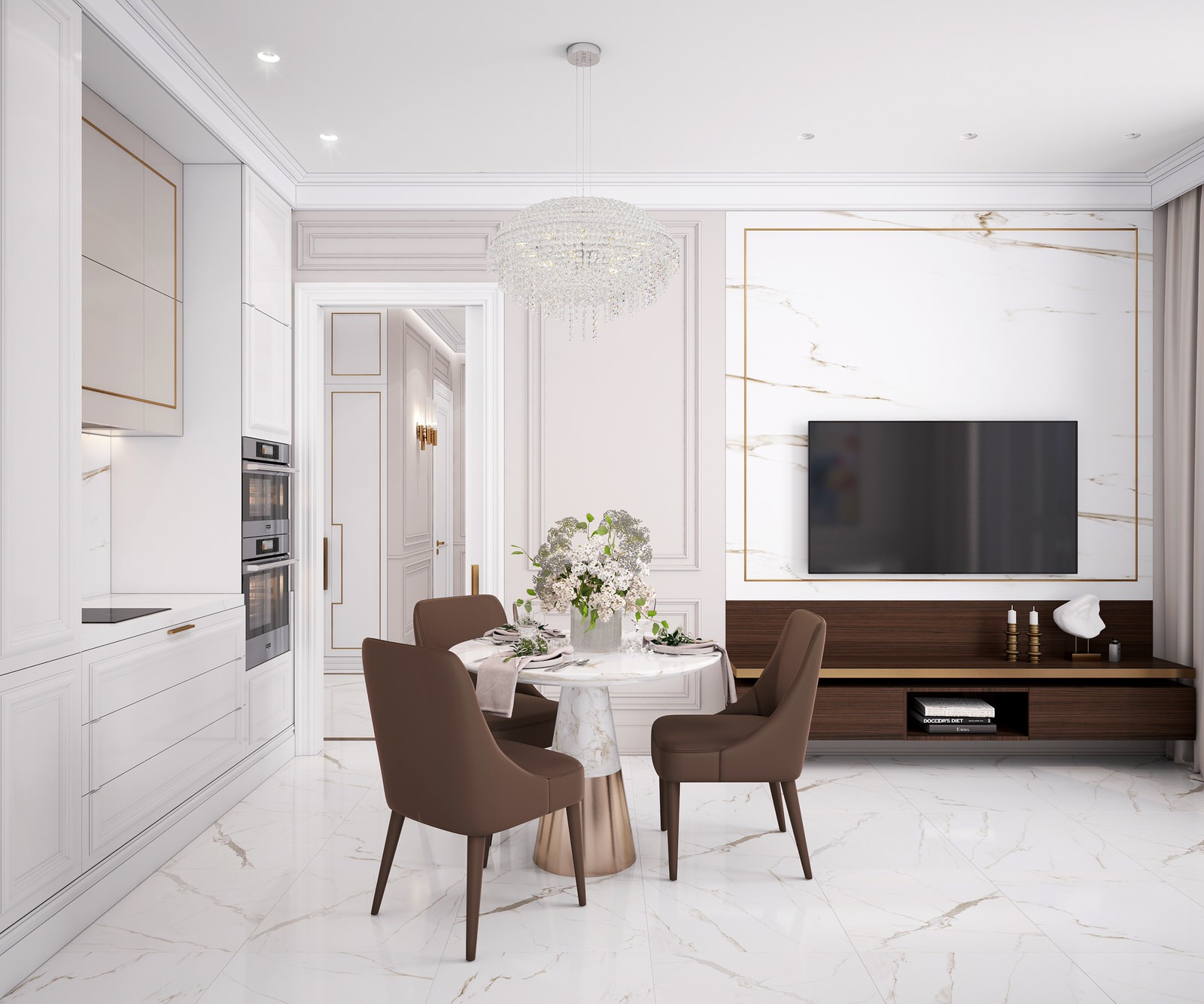 Элегантная классика - Сердце столицы 80 кв.м.