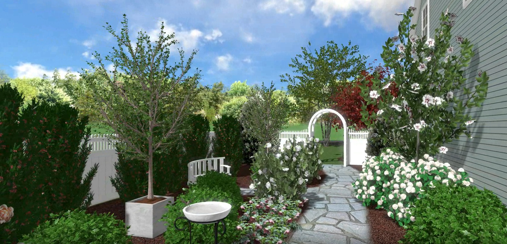 Colonial & Formal Style Gardens