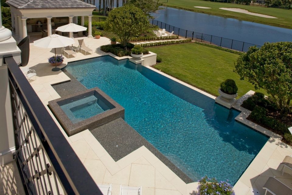 This is an example of a mediterranean pool in Jacksonville.