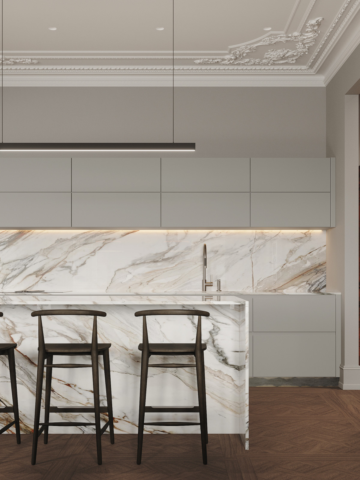 Яркая квартира с баром