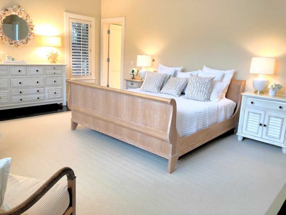 Photo of a coastal bedroom in Boston.