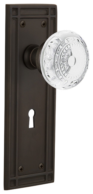 Mortise 2.25 Oil-Rubbed Bronze Nostalgic Warehouse Classic Rosette with Chateau Door Knob