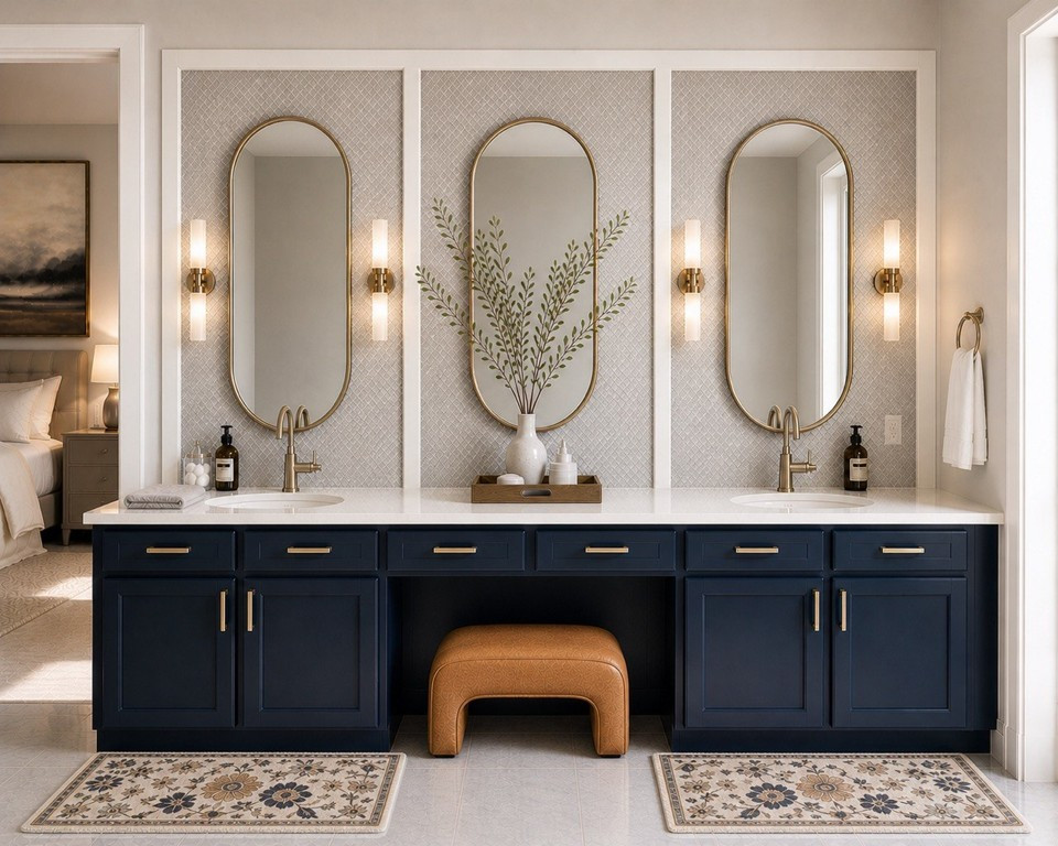 Golden Master Bathroom