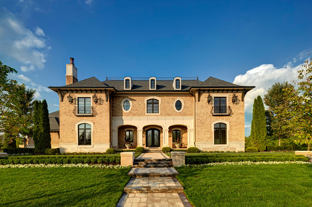 Villa Cortile medelhavsstil-fasad