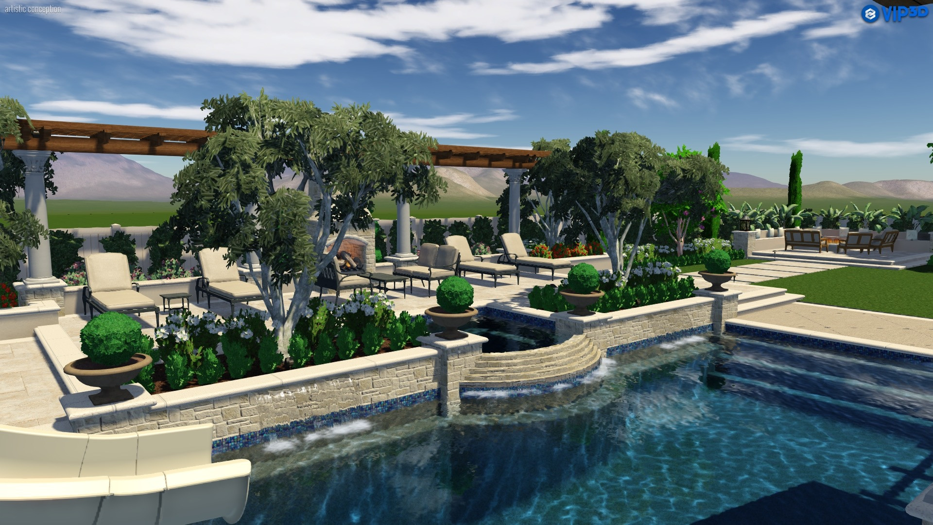 Goldberg Residence, Villa Park 3D
