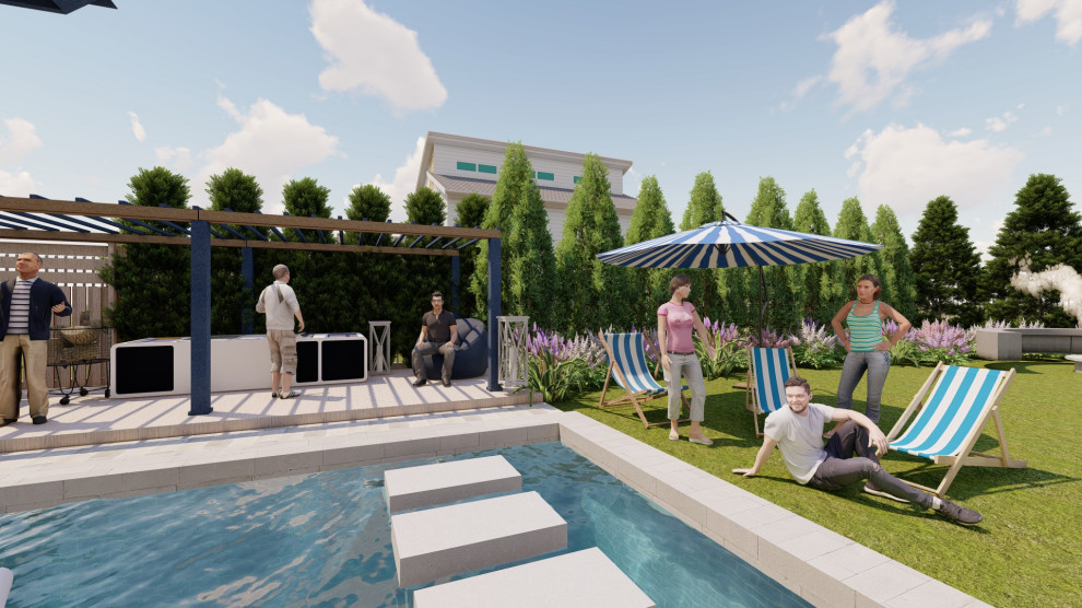 Участок Новая Рига 2 вариант.Хвойные