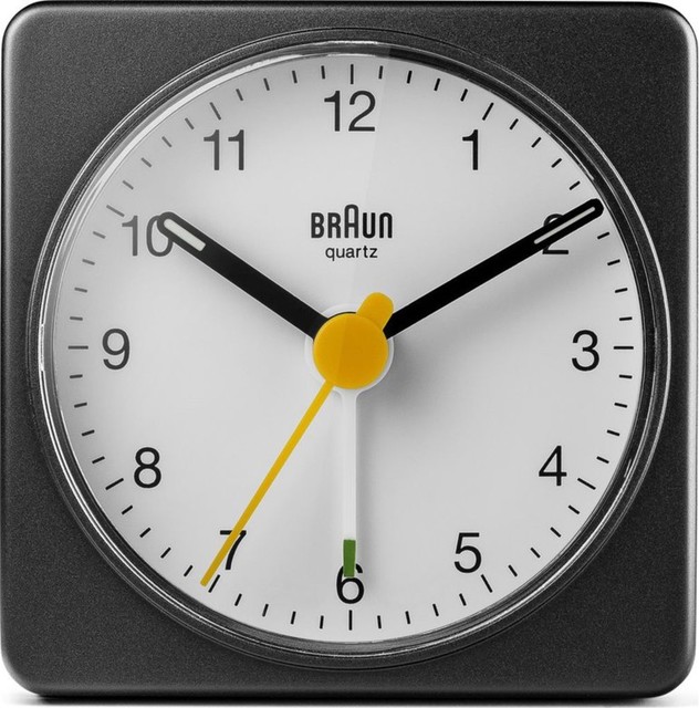 Braun Classic Square Travel Alarm Clock Contemporary Braun Classic Square Travel Alarm Clock