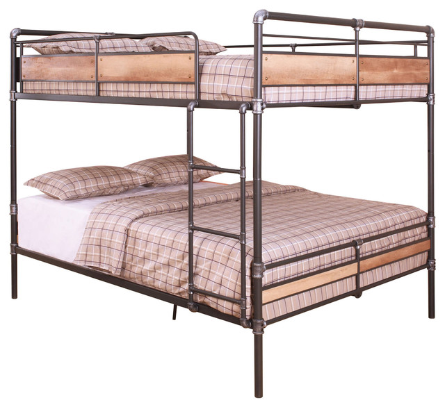 Ballard Wood And Metal Bunk Bed, Iron And Wood Queen Bed
