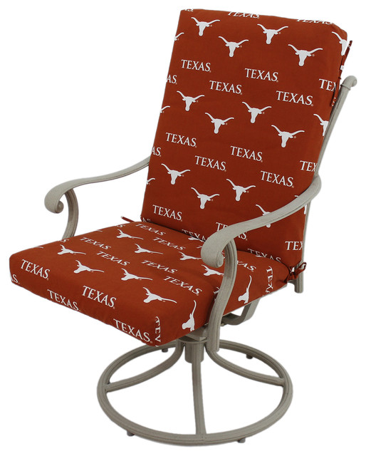 Texas Longhorns 2 Piece Chair Cushion Contemporary Seat