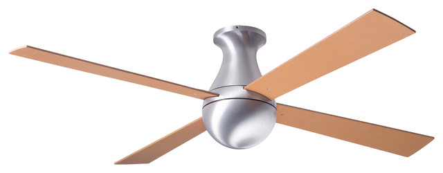 Ball Flush Mount Fan Brushed Aluminum 42 Aluminum Blades