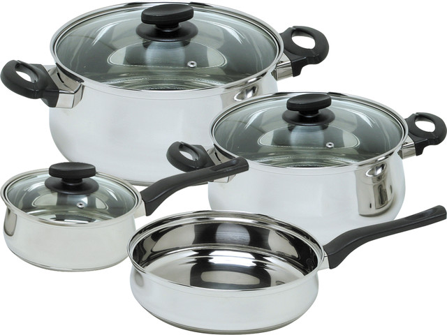 7 Pc Deliss Stainless Steel Non-Stick Cookware Set