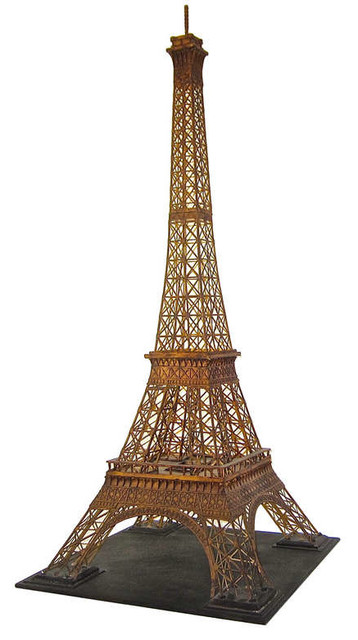 Elaborately Detailed Model of Eiffel Tower