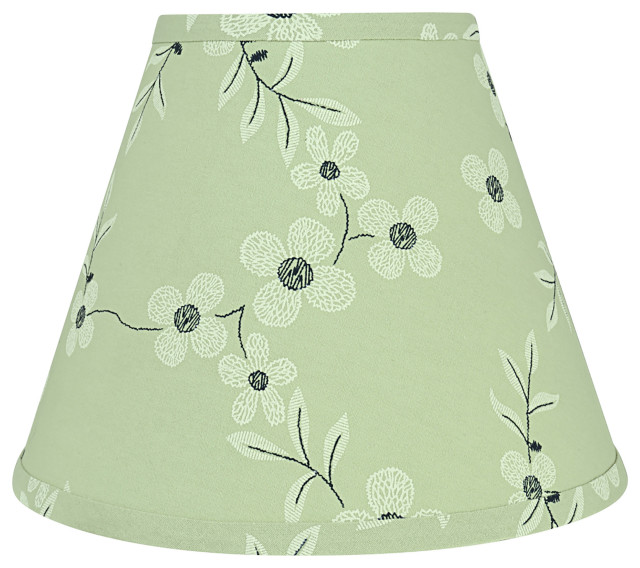 Aspen Creative 59103 Hardback Empire UNO Lamp Shade, Light Green (5" x