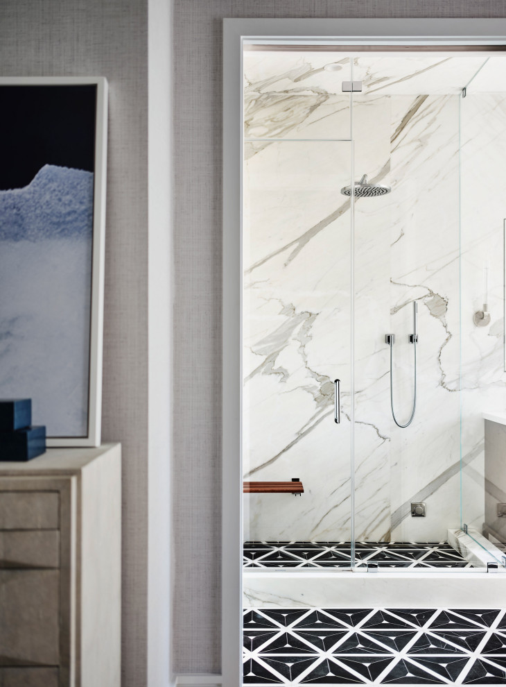 Presidio Contemporary - Inspiration for a master bathroom remodel in San Francisco
