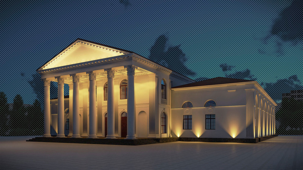 Архитектурная подсветка фасада