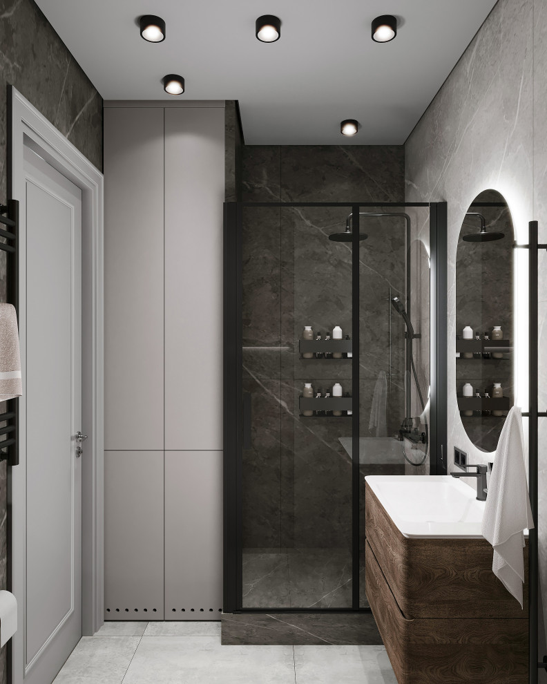 Дизайн интерьера квартиры с открытой террасой в жилом комплексе "Тармо"