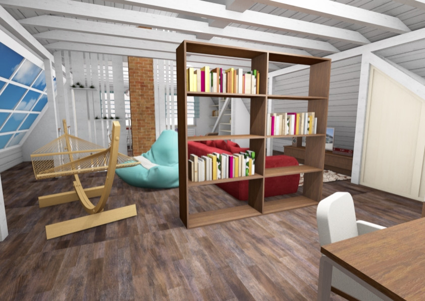 Дизайн проект мансарды