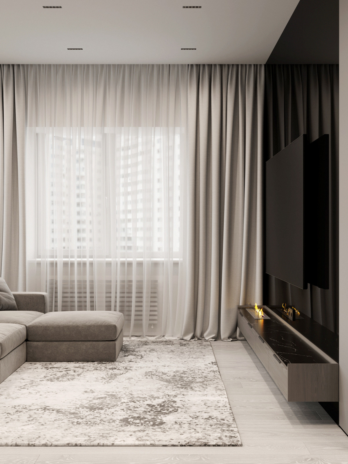 Кухня-гостиная из проекта по ул. Автономная