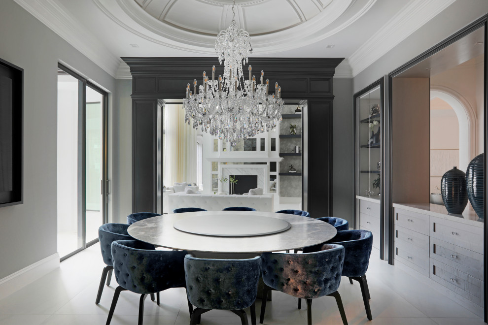 Dining room - transitional dining room idea