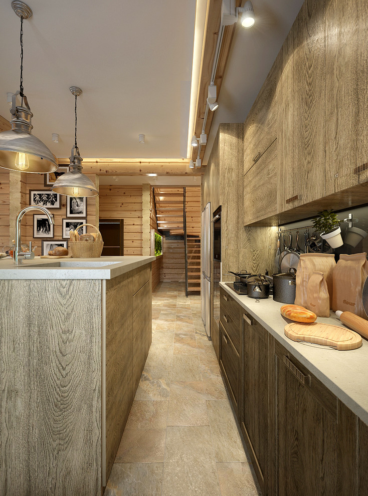 Интерьер дома из бруса