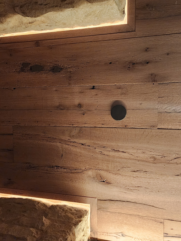 Custom Backlit Wood Ceiling