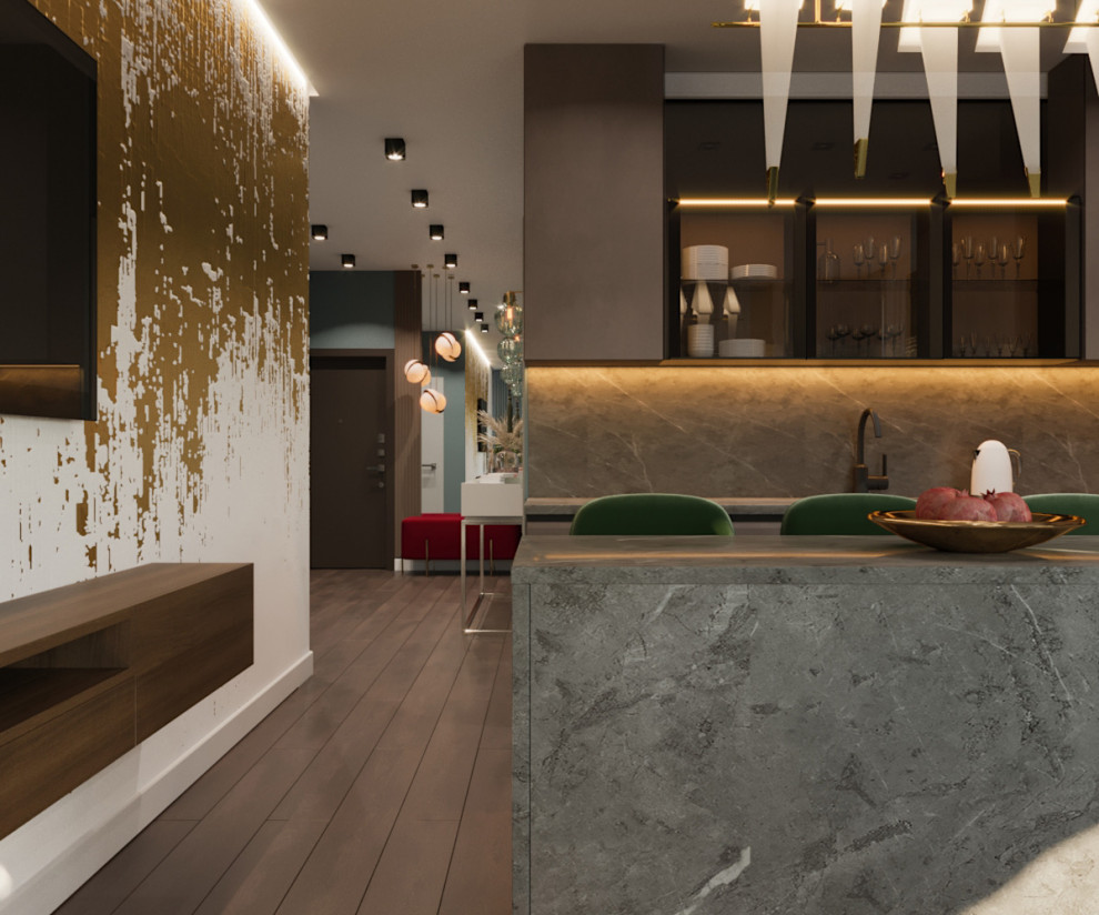 Кухня-гостиная из проекта "Horizont"