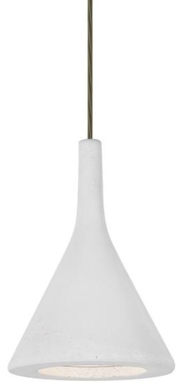 Besa Lighting 1JT-GALAWH-LED-BR Gala - 10" 9W 1 LED Pendant with Flat Canopy