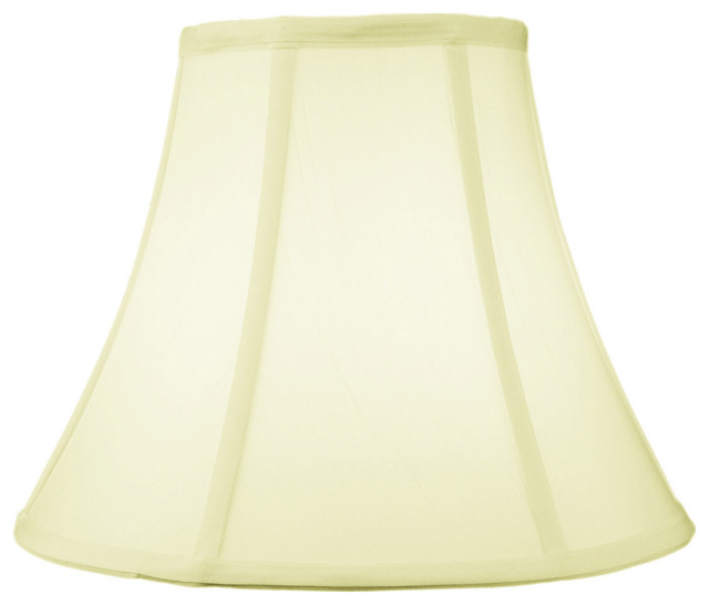 6x12x9.5 Slip Uno Fitter Egg Shell Shantung Bell Lampshade
