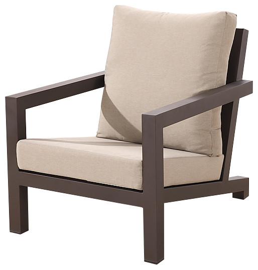 Soho Club Chair Transitional Outdoor Lounge Chairs by Babmar