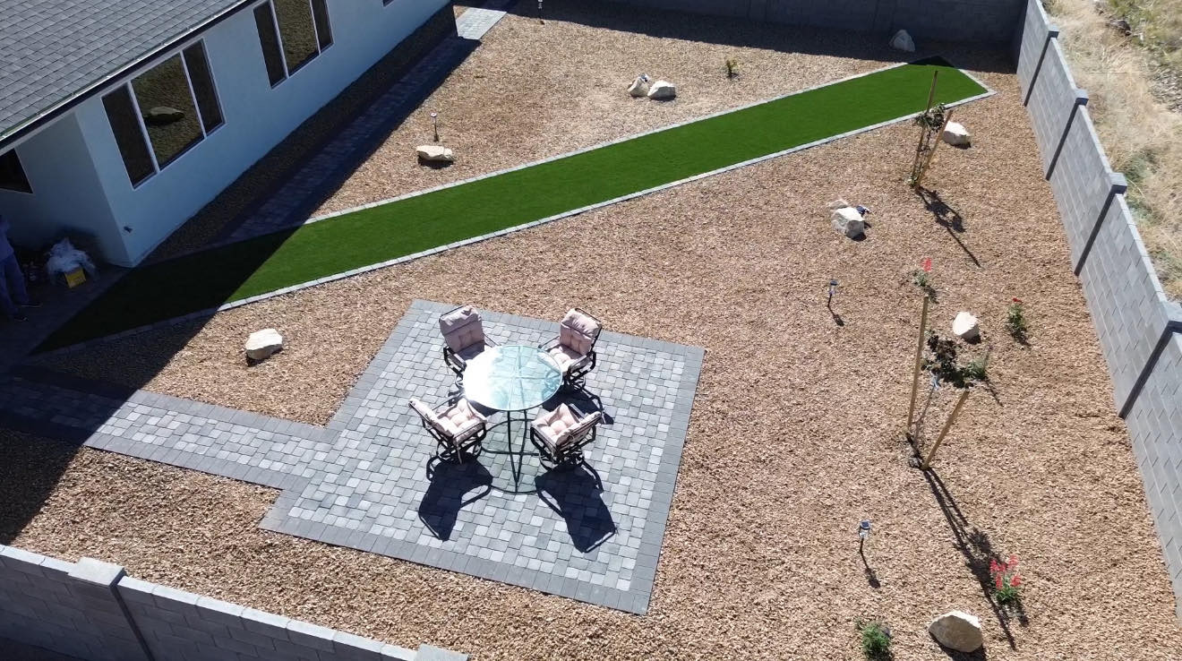 Backyard Landscape Installation